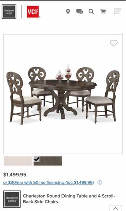 Hard wood dining room set