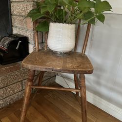 Vintage Wood Wire Chair