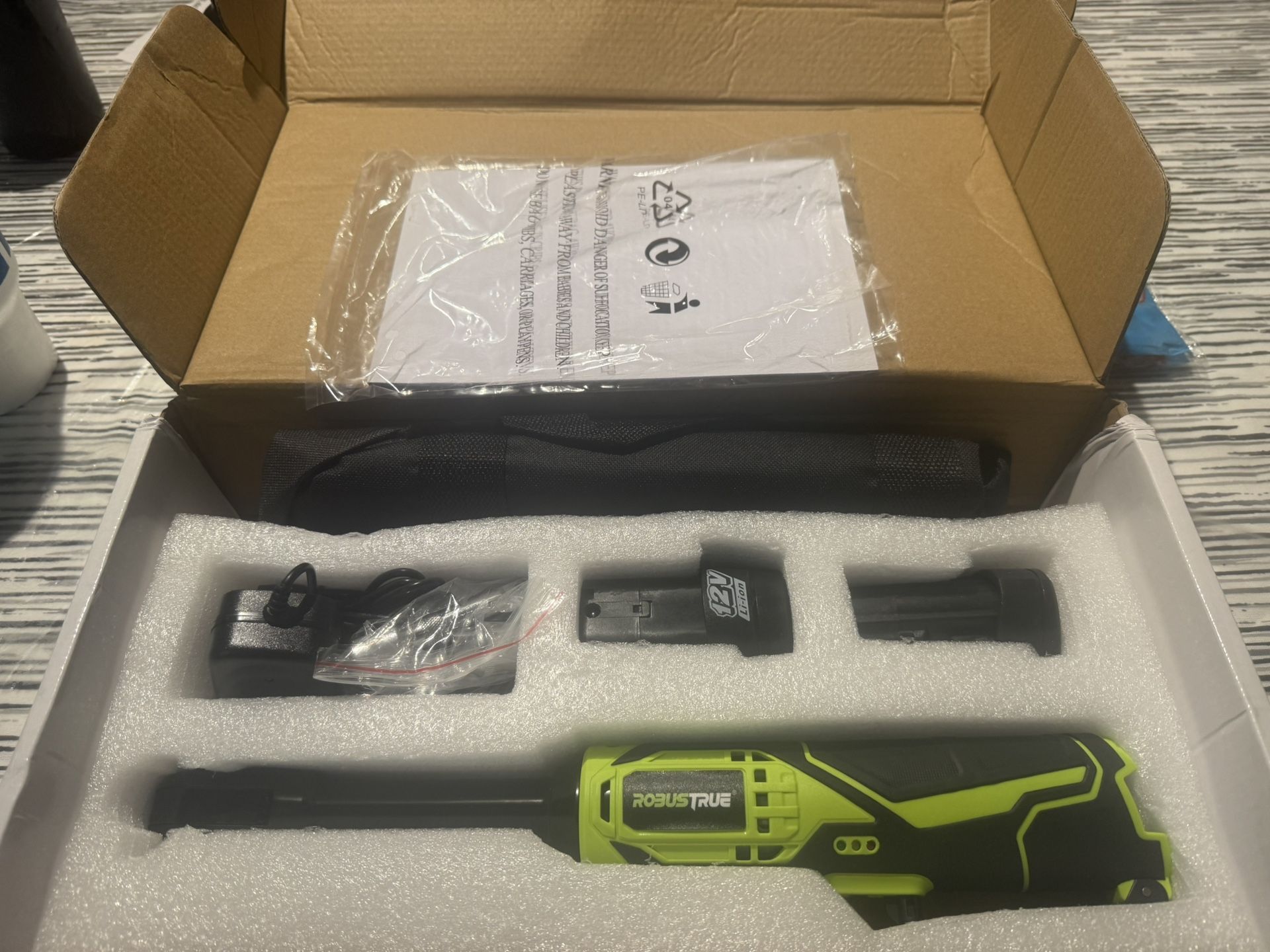 Long 3/8” ratchet with (2) batt and a charger new in box $100 firm in n Lakeland
