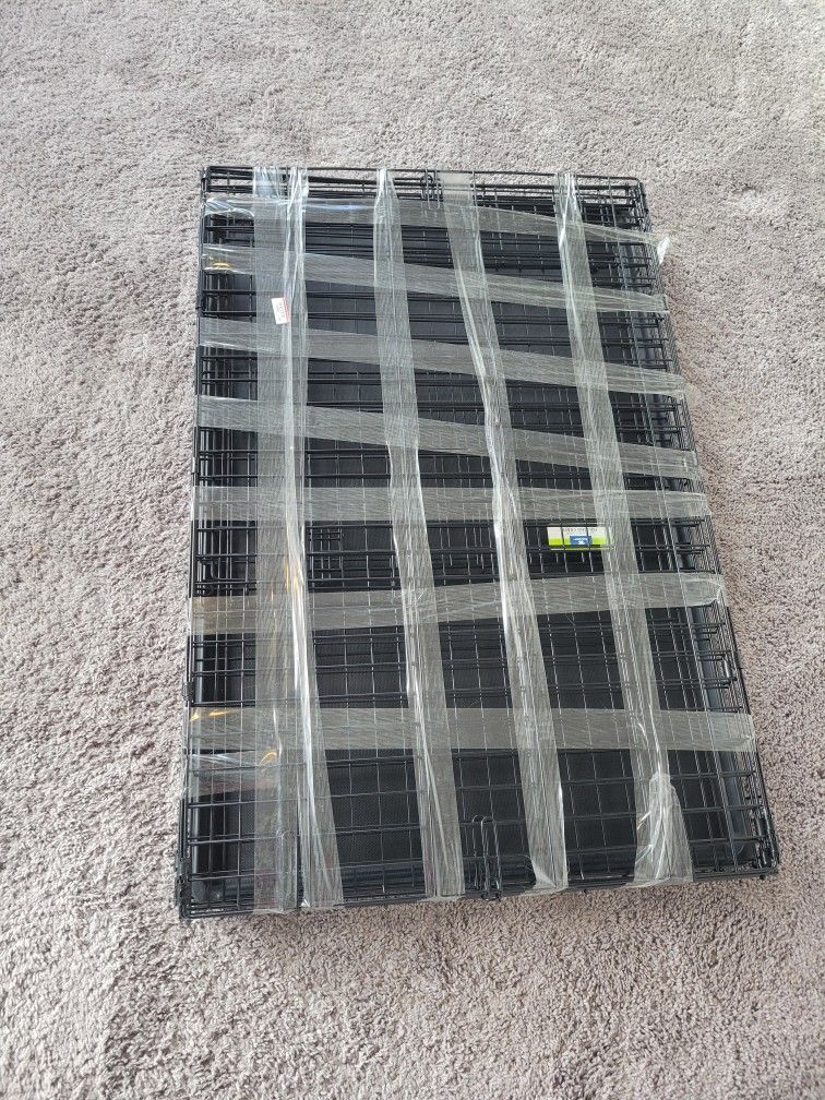 42" Double Door Dog Crate