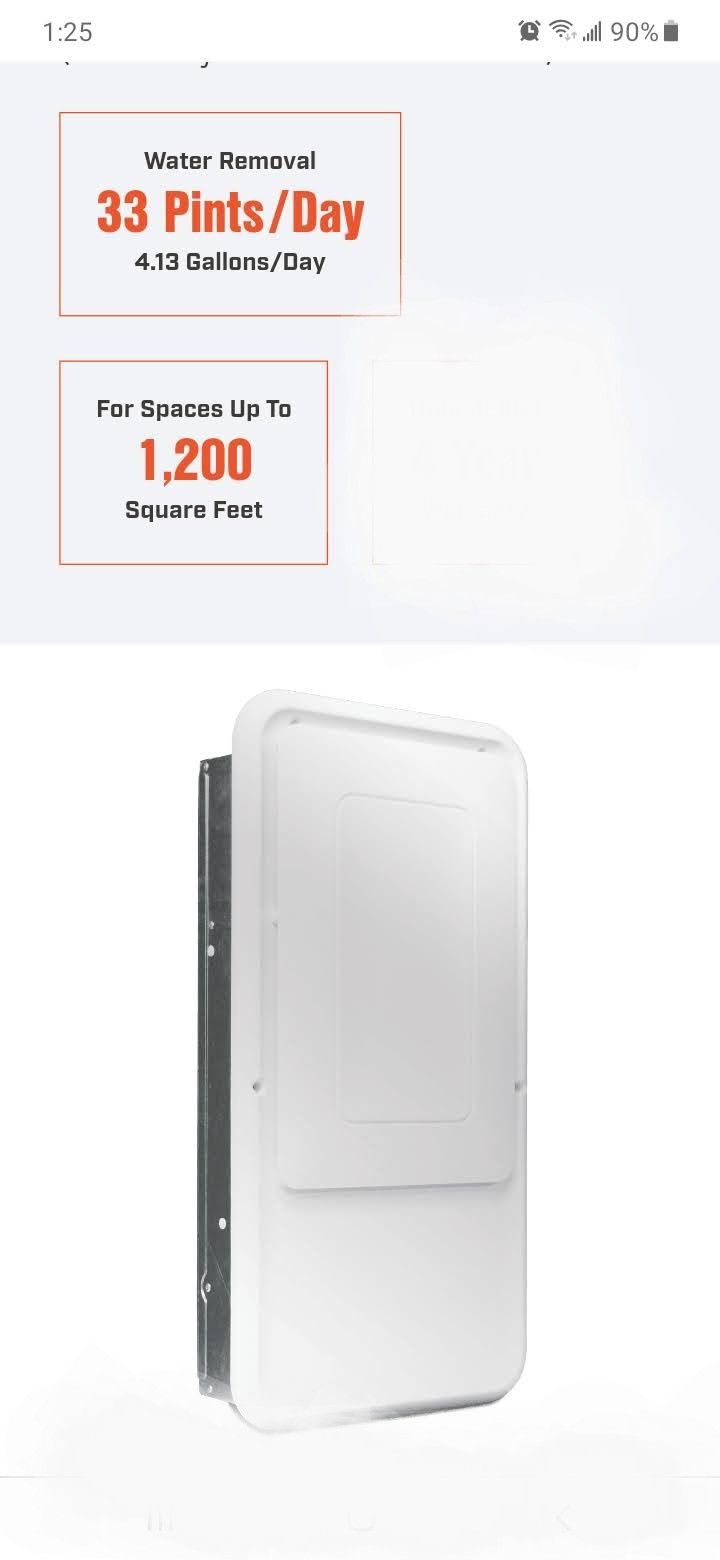 ULTRA-AIRE MD33 IN-WALL DEHUMIDIFIER