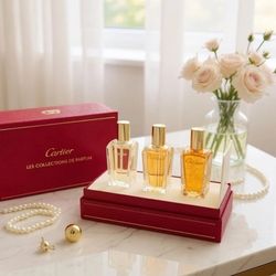 Cartier NIB Les Collections de Parfum 3-Piece Set 
