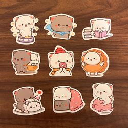 Handmade Cute Cat Stickers 