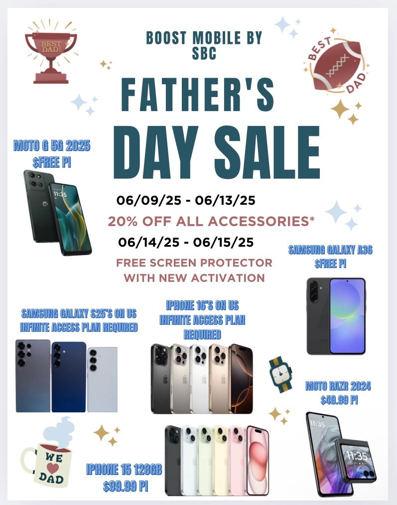 Exclusive Fathers Day Promotions!