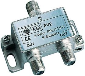 Glomex 2 Way Splitter TV - TV Or TV - FM - NEW
