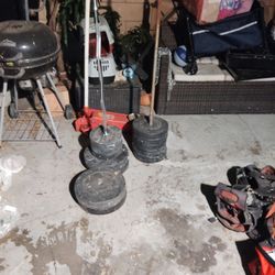 Curling Bar With Weights