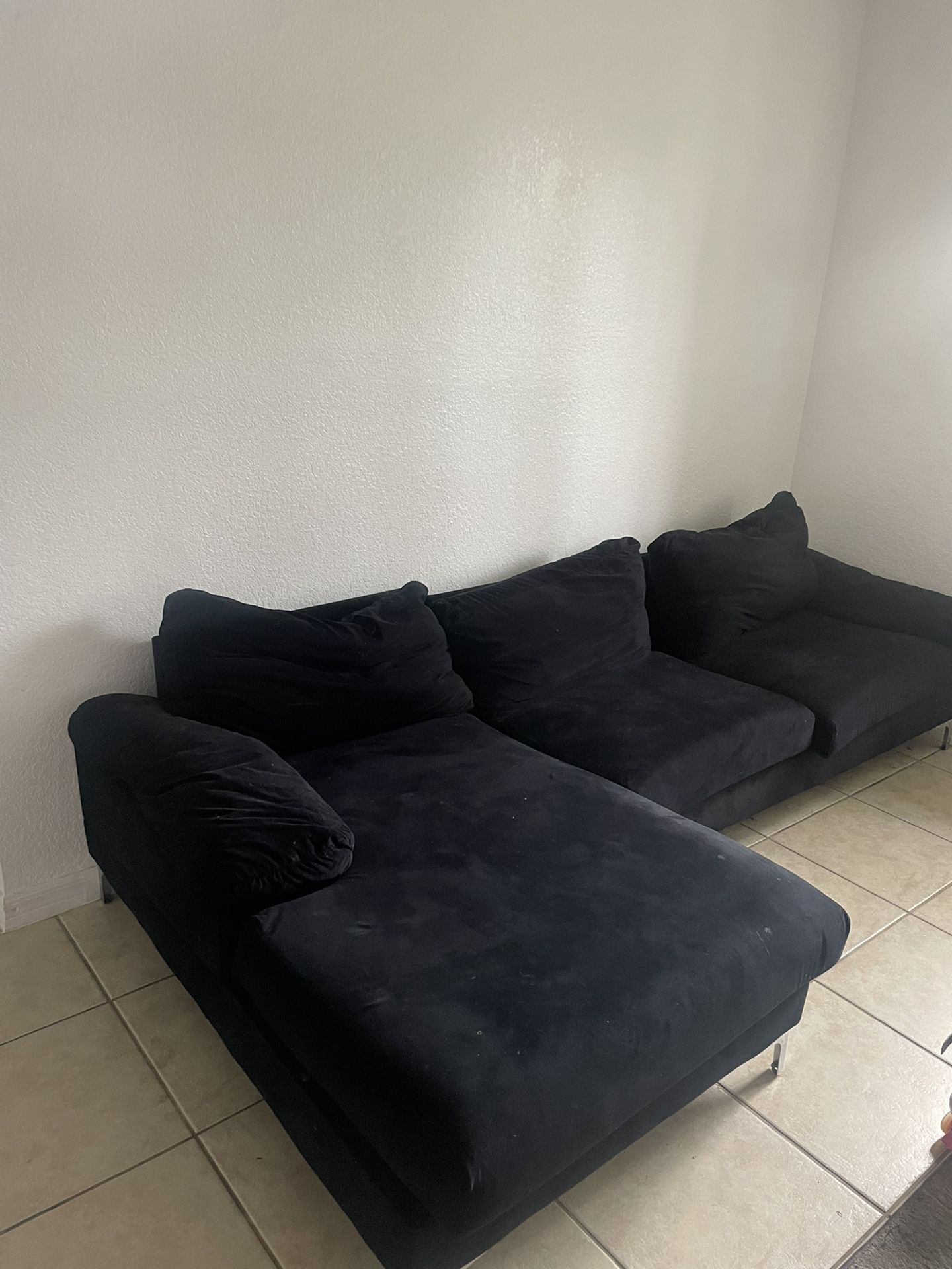 $100 L shape Couch 