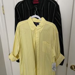 Mens Button Down Shirts, Set Of 2, Size XL, BRAND NEW 