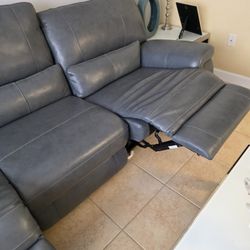 Used Sofa with 3 Recliners 