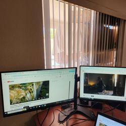 Dual 27-inch Setup $120
