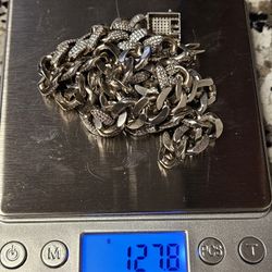 Sterling Silver Bust Down Chain