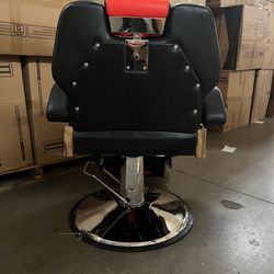Red  & Black Hydraulic Barber Salon Styling Equipment Chair 2801