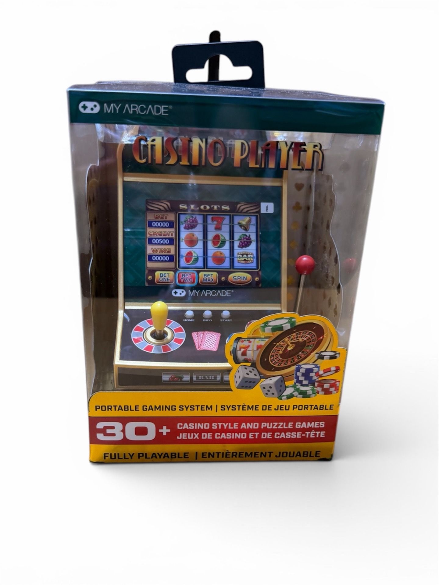My Arcade Casino Player Slot Machine, Poker, Blackjack, Roulette, 30+ Games NEW