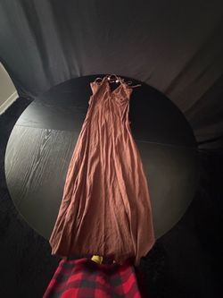 Dusty Brown Maxi Halter Dress