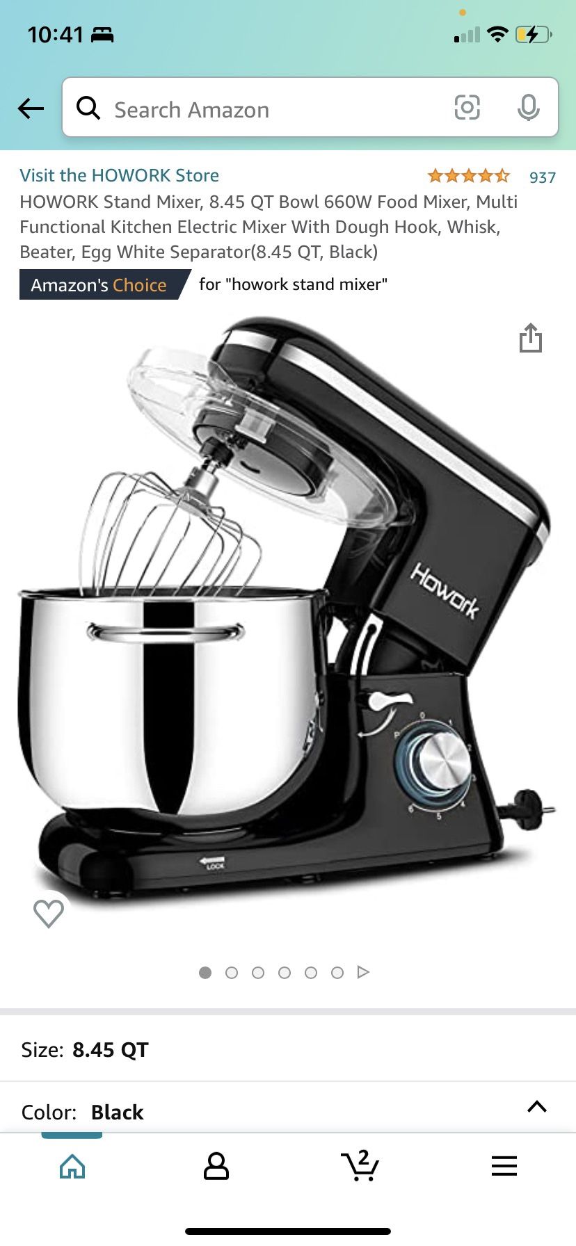 HOWORK  Stand Mixer 8.45qt