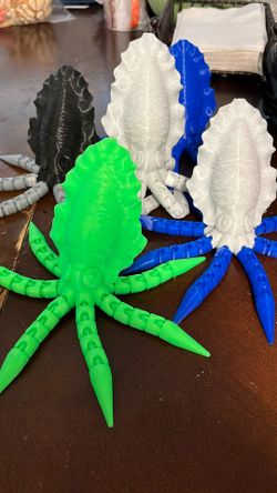 3D Printed Cuttlefish Fully Articulated