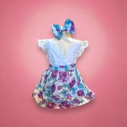 18-24 Month High Low Dress V Cutout 