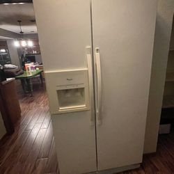 White Whirlpool Fridge 