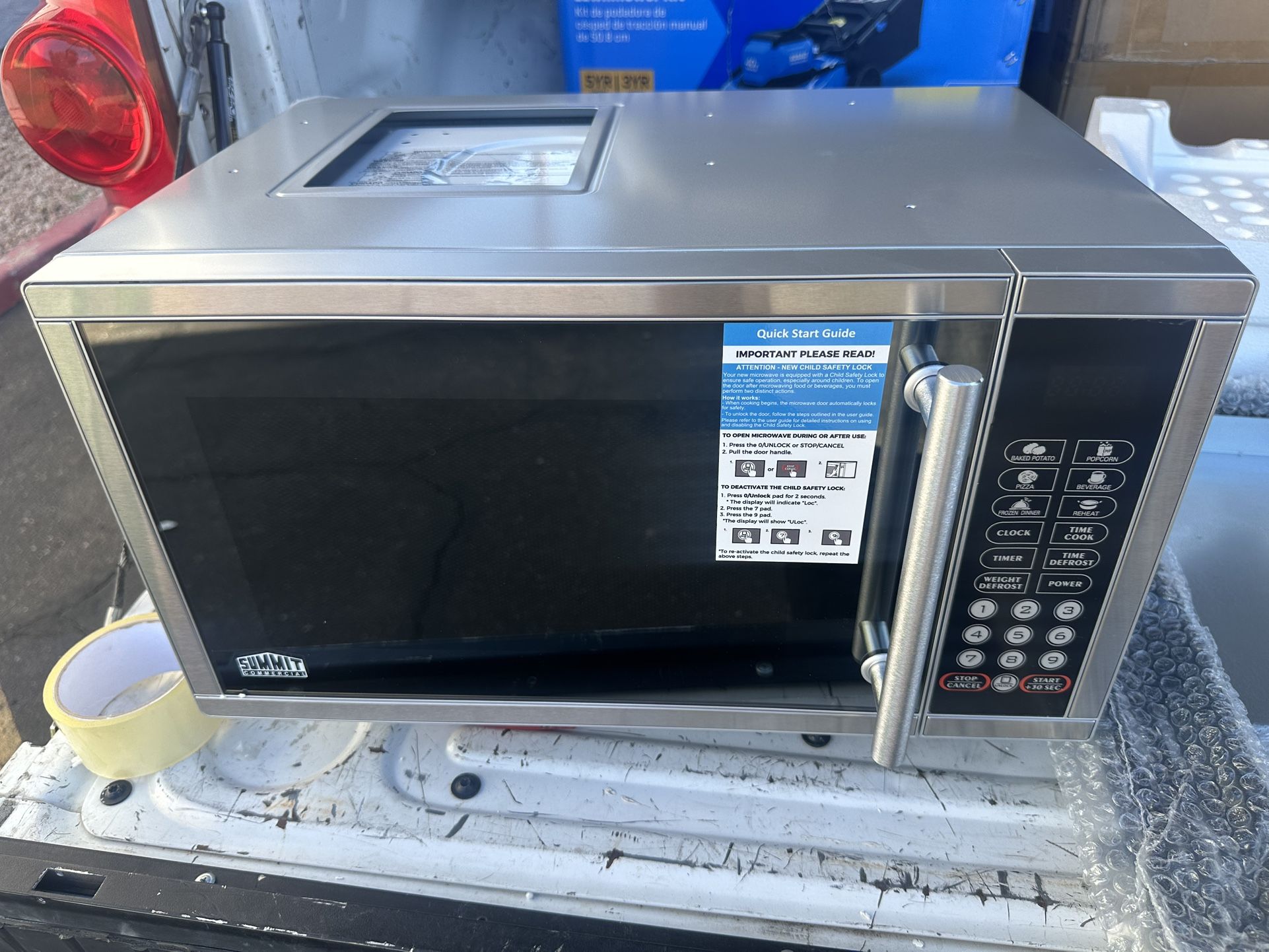 Summit Appliance 0.9 cu. ft. Built-In Microwave in Stainless Steel