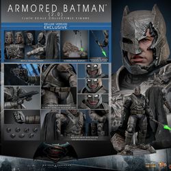 Hot Toys MMS743-D63 Armored Batman 2.0 (Deluxe Edition) Batman v Superman Dawn of Justice 1/6 Figure