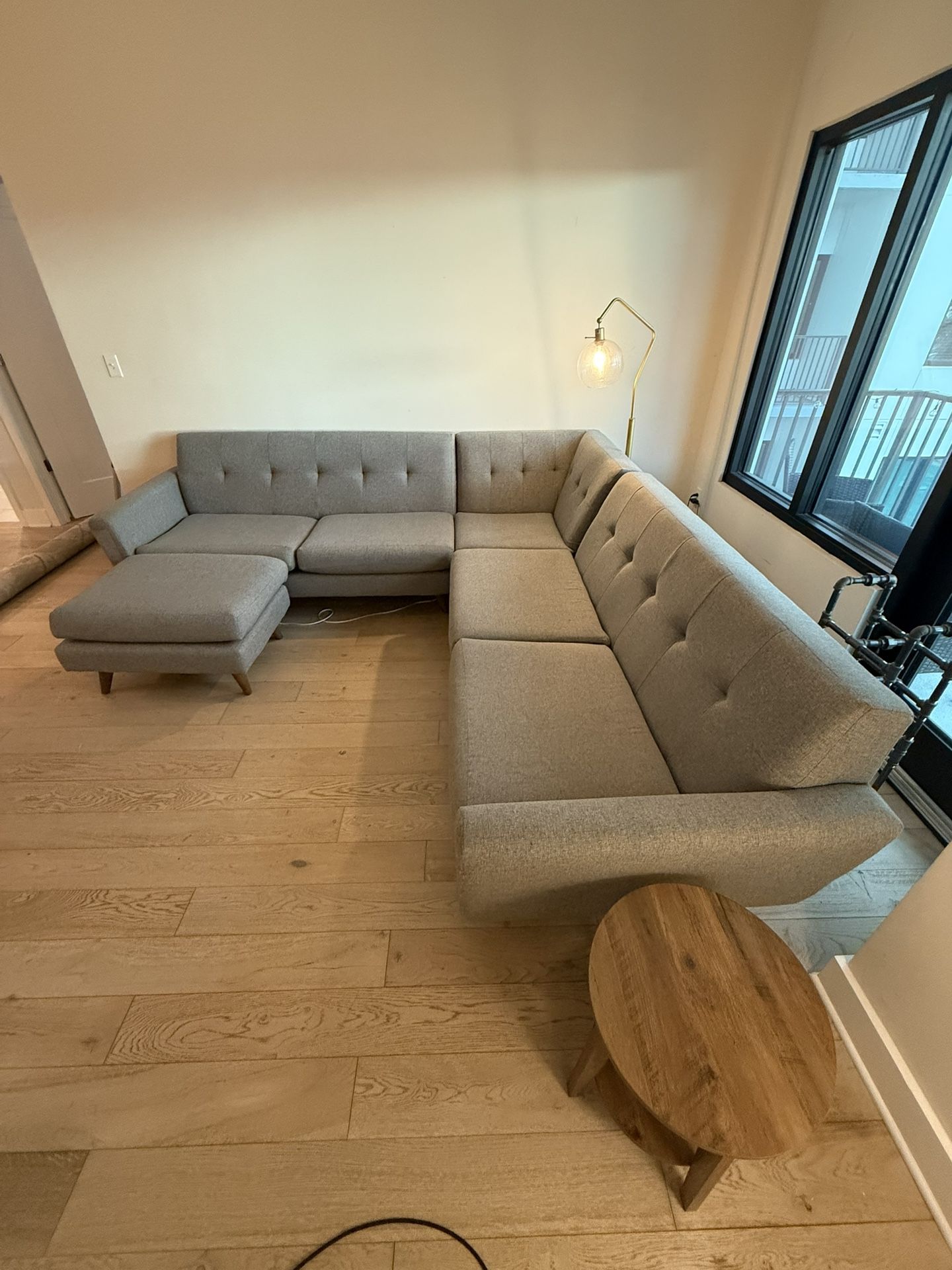 Gray Mid-Century Modern Sectional