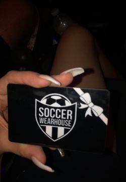 Soccer warehouse card