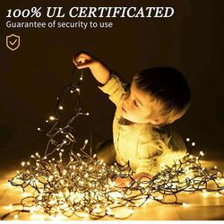 Outdoor Christmas String Lights 1000 LED 393.7ft Long with 8 Modes & Timer, Indoor Plug in Twinkle Fairy Lights Decor for Home Xmas Wedding Party Room