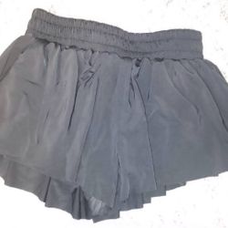 Womans Black Athletic Shorts Butterfly Shorts Size Xs 