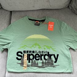 NWT Superdry Green Men’s Outdoor Summer Shirt Small OBO