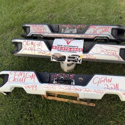 2019 2021 2024 Chevy Silverado GMC sierra Denali Bed rear Bumper with sensors and dual exhaust