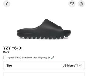Yeezy Slides Black Size 11 from StockX Brand New