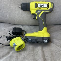 RYOBI ONE+ 18V Cordless 3/8 in. Drill/Driver Kit with 1.5 Ah Battery and Charger