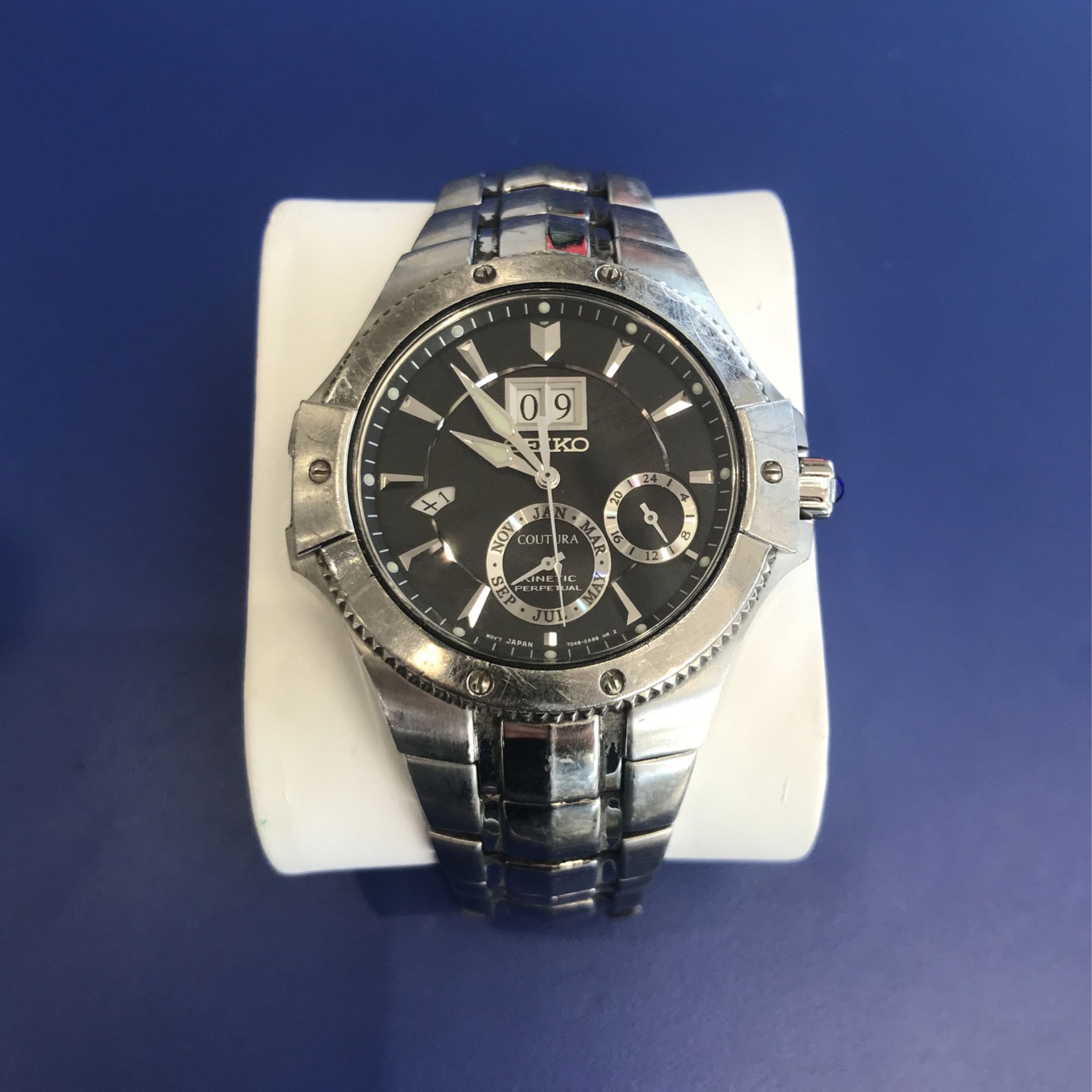 SEIKO  COUTURA  7D48-0AB0 SAPPHIRE CRYSTAL WACTH  ( Plus Tax ) $200 ASK 4 FRANKY GOOGLE US 
