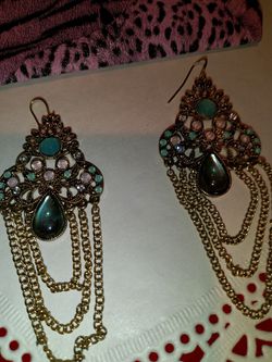 Earrings With Decorative Bag Thumbnail