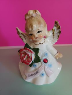 Absolutely Gorgeous Vintage Lefton January Angel 