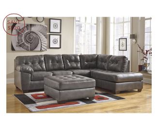 New Grey Sectional! Couch and Loveseat set sofa saves here