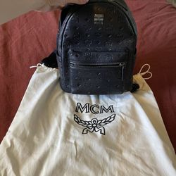 Mcm Leather Monogram Mini Backpack