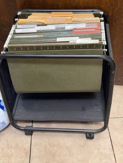 Metal rolling Hanging File Folder stand