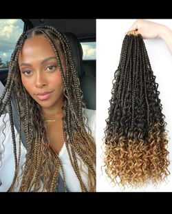 Goddess Box Braids Crochet Hair 20” 8 Packs