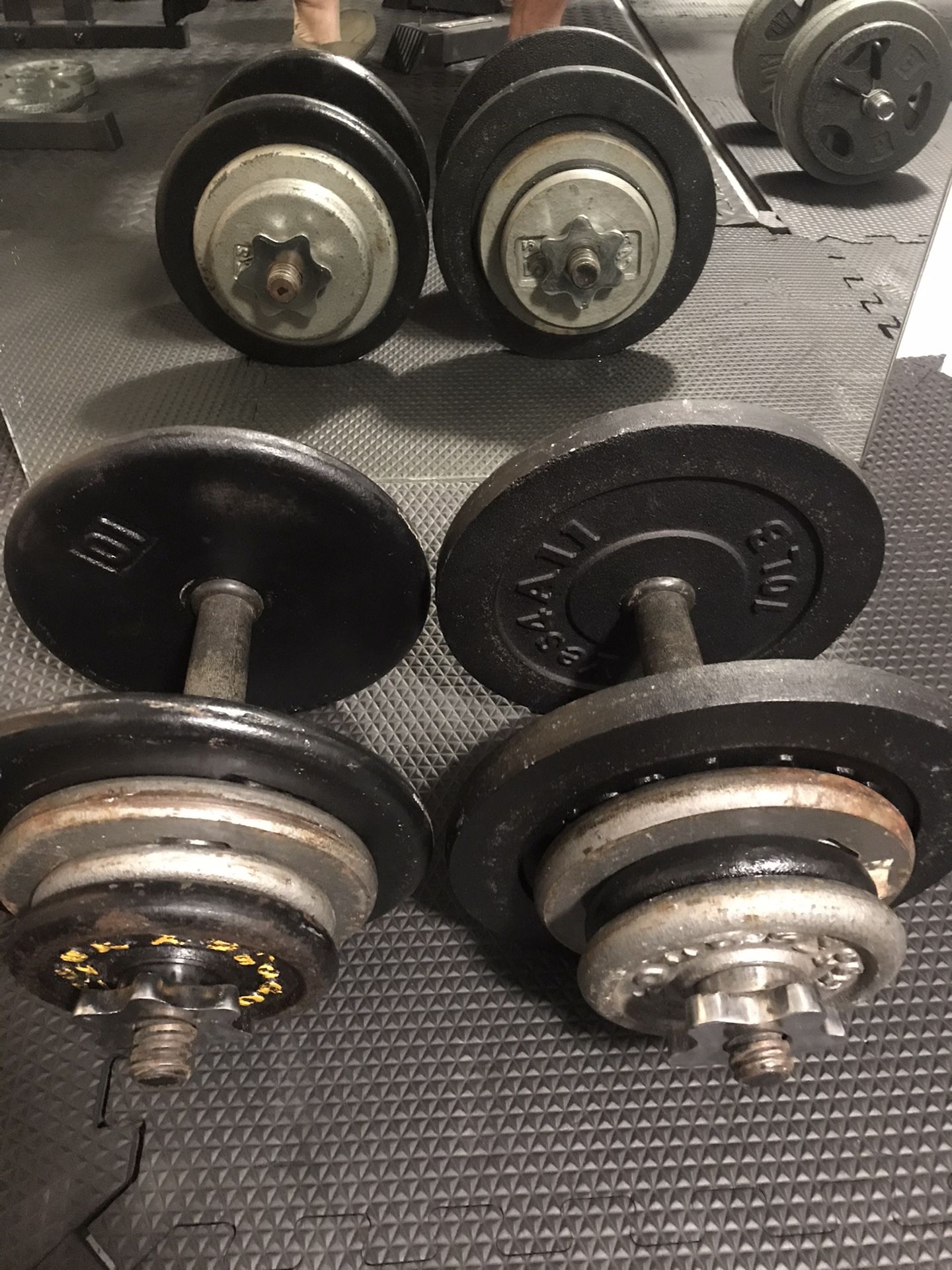 Bowflex Alternative — Pair of Adjustable 45 lbs Dumbbells (90 lbs total)