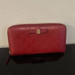Authentic Gucci red wallet