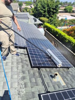 Solar panel cleaning $8