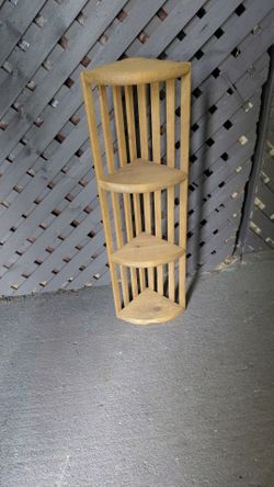 Vintage handmade corner shelf