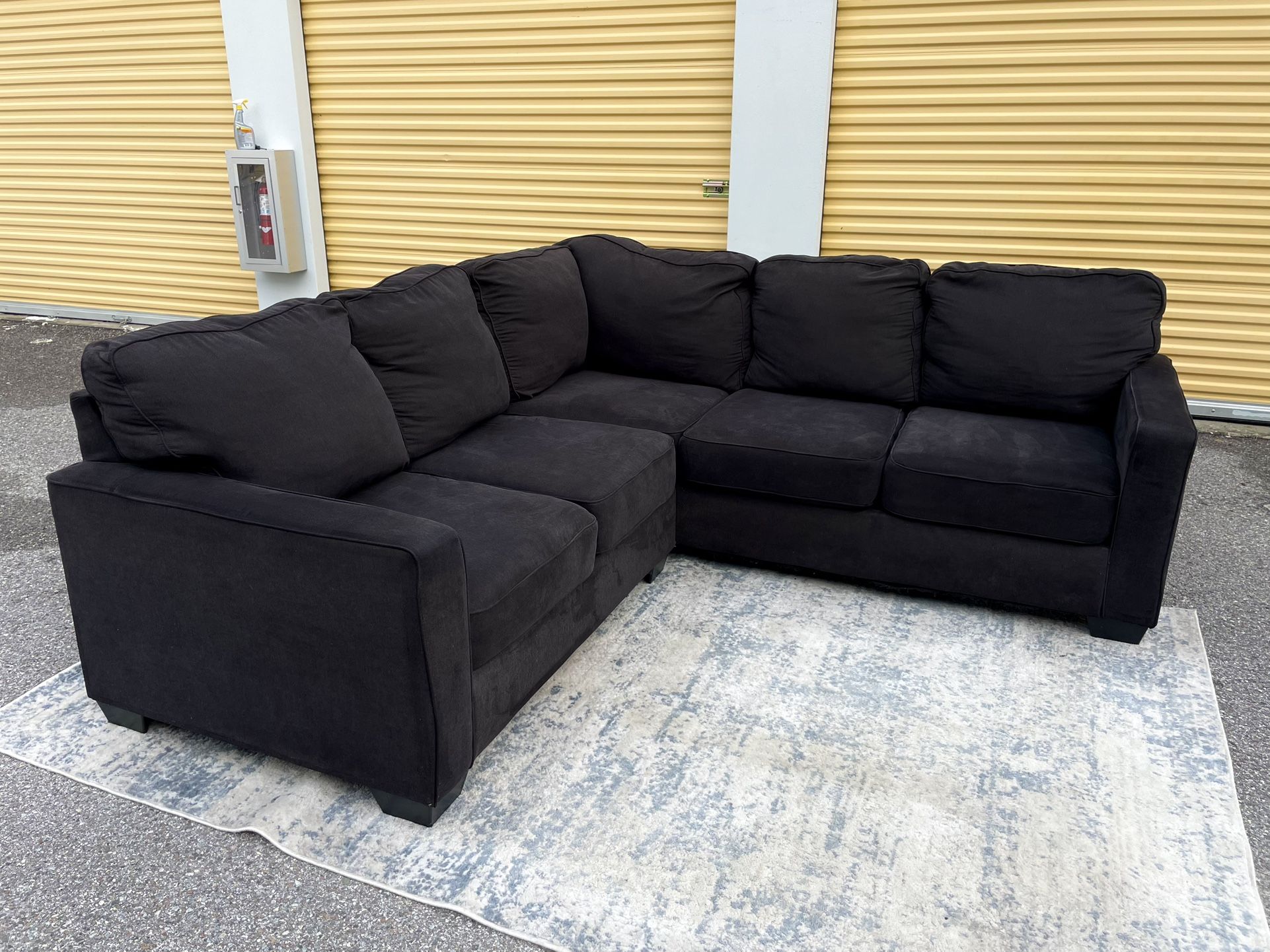Black Sectional Sofa 90” X 90”
