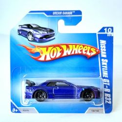 Hot Wheels Dream Garage Nissan Skyline GT-R R32 Short Card Blue 