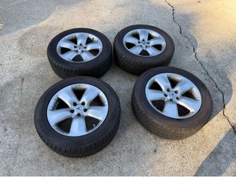 235/55R18 Tires & Rims – 4 Almost New + 1 New
