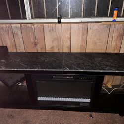 Tv Stand With Fire Place 