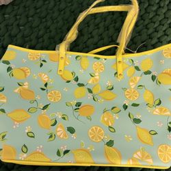 Trina Turk lemon Tote 