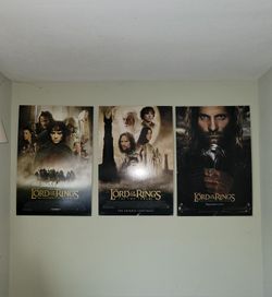 Lord Of The Rings Movie Poster Set