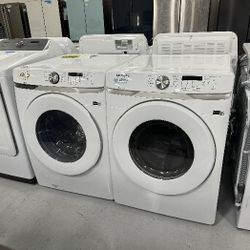 Washer and Dryer NEW White Front Load Electric Stackable 